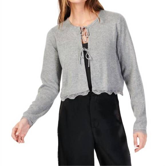 NEW CAMI NYC elaine cardigan in alloy - Picture 2 of 5